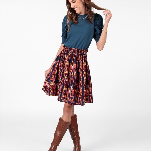 LuLaRoe Sophia Skirt Size Large - Picture 9 of 9